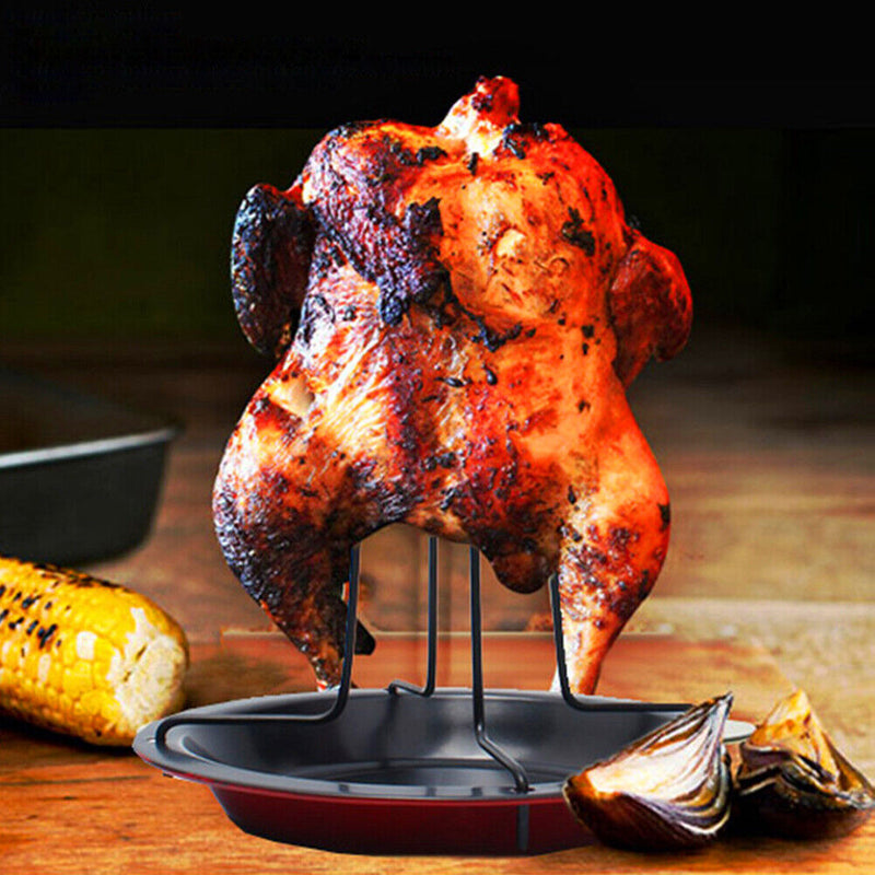 Outdoor Home Barbecue Stand Roast Holder Racks Non-Stick Plate Grilling Supply