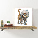 5D DIY Full Round Drill Diamond Rhinestone Cat Home Classroom Decor Art Craft