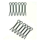 U-shaped Bun Hair Pin Clip Grips Brown Wavy Salon Hairpins Women Accessory A5R5