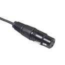 Asiprop 0.3mt 90 Degree 3.5mm Stereo TRS Plug to XLR 3pin Female Audio K