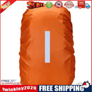 Waterproof Backpack Rain Cover Antislip Cross Buckle Strap (Orange M)