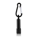Mini Portable LED Keychain Flashlight w/ Buckle Super Bright Lamp (Black) Newly