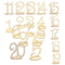 10pcs Wooden Wedding Table Number Seat Cards Ornament Craft (One to Ten)