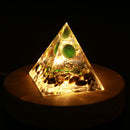 Handmade Orgonite Pyramid Healing Chakra Reiki Crystal Stone Energy Generator