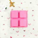 4 Cubes Silicone Muffin Mold Square Cupcake Tray Cake Baking Decorating Ice L6Q8