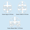 Cutting Die Bunny Chick Shaped Embosser Mold Biscuit Mould Easter Egg Mold