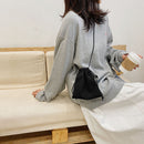 Fashion Corduroy Drawstring Bag Women Phone Purse Shoulder Messenger Mini Clutch