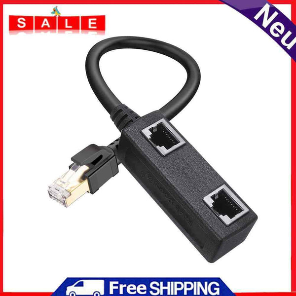 Ethernet Cable Adapter Connector 1 to 2 Port Coupler Extender for Cat 6e Cat 6