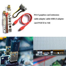 VER010-X PCIE Riser 1X to 16X Extender USB3.0 Adapter Card for Mining (Red)