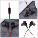 3.5mm Sport Wired In-ear Earphones Headset Mobile Phone Earbuds(Red)