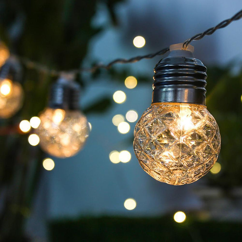 3.8m Solar 10 LED Ball Fairy String Light Lamp for Garden Path Yard Decor Newly