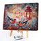 Frameless Dessert House Oil Paint By Numbers DIY Kit Handmade Drawing On Canvas