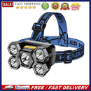 Portable 5 LED Headlamp Waterproof 500LM Flashlight Headlight for Riding Running
