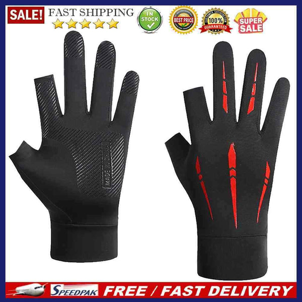 Summer Sport Cycling Gloves Women Men Bicycle Riding Two Finer Cuts Mittens