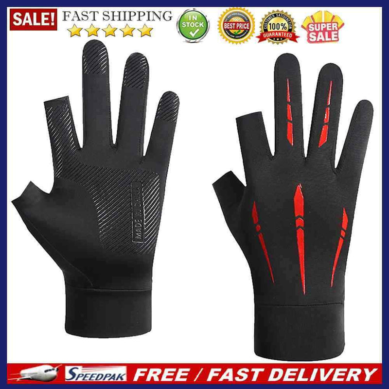 Summer Sport Cycling Gloves Women Men Bicycle Riding Two Finer Cuts Mittens