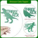 Old Happy 3rd Birthday Cake Decor Cake Toppers Three Rex Dinosaur Sparkling