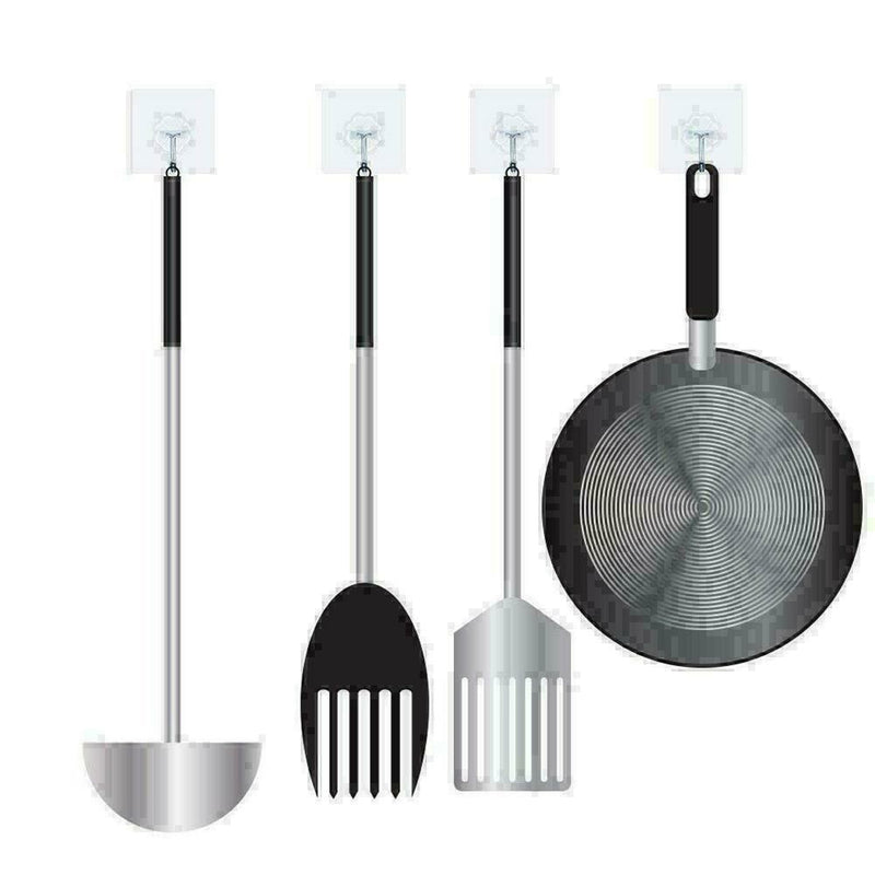 1PC Strong Transparent Suction Cup Sucker Wall Hooks Kitchen S0J7 Bath Y2E8 T4J5