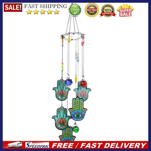 Wind Chimes Rainbow Maker Printed Metal Balcony Printed Windchimes Decorations