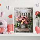 Frameless Painting By Numbers Kit Flowers On Chair DIY Drawing On Canvas Cr