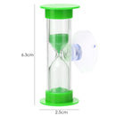 2min Hourglasses Kid Teeth Brushing Timer w/Suction Cup Home Decor (Green)