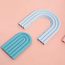 Home Rainbow Silicone Coaster Table Mat Removable Non-slip Heat Insulation Pa