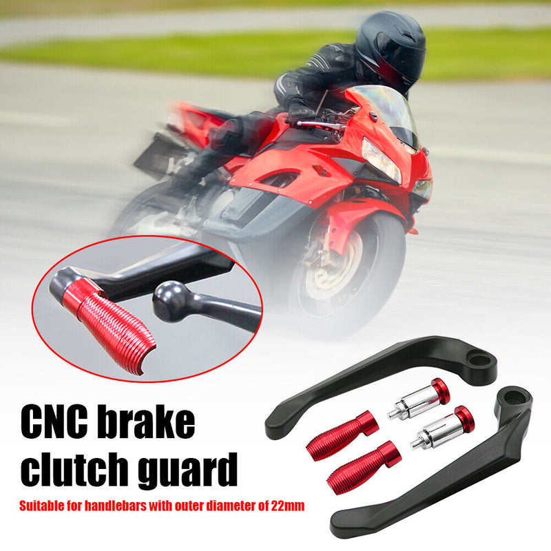 Motorcycle Handguards CNC Aluminum Hand Guards for 7/8 Handlebar (Red) Newly