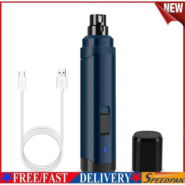 USB Cat Dog Electric Nail Claw Clippers Automatic Pet Nails Polisher Cutter #F