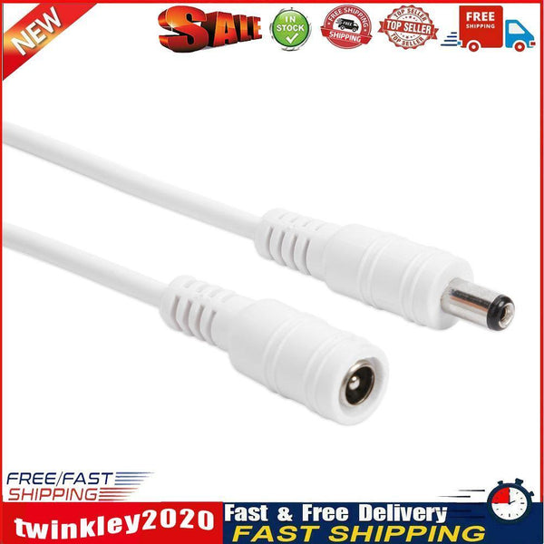 DC 12V-24V Power Extension Cord 5.5x2.1mm Male Female Power Cable (2m) Newly