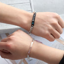 Jewelry Crystal Crown Stainless Steel His Queen Her King Couple Bracelets