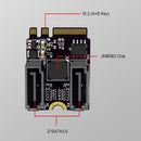 M.2 A + E Key NGFF to 2 Ports SATA3.0 Adapter Cards for SSD PC Computer