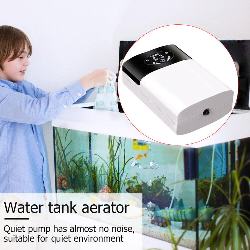 Aeration Oxygen Pump Fish Tank Aquarium Silent USB Air Compressor (SB 168) Newly
