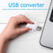 Micro USB Cable Adapter USB 2.0 to USB OTG Converter for Mouse (White 2pcs)