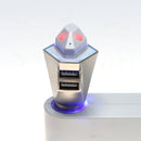 3 in 1 LED QC3.0 Car Dual USB Charger Safety Hammer with Bluetooth-compatible Ea