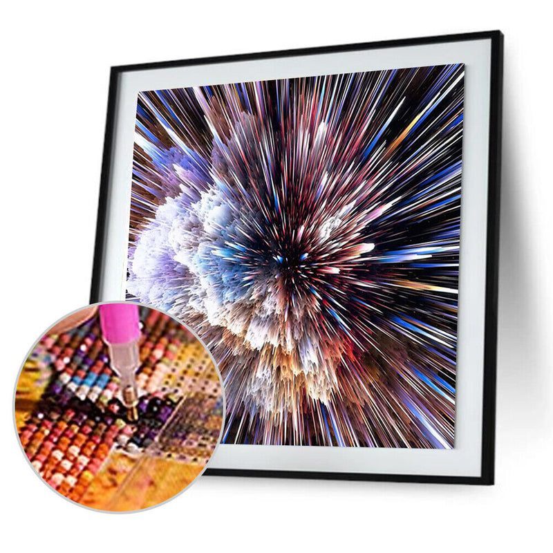 5D DIY Full Drill Diamond Painting Fireworks Cross Stitch Embroidery Kit (A