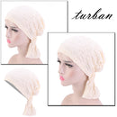 Fashion Cotton Turban Caps Muslim Headscarf Adults Warp Head Scarves Beanie H