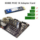 PCIE to M2 Adapter NVMe SSD PCI-E M Key Connector Supports 2230/2242/2260/2280
