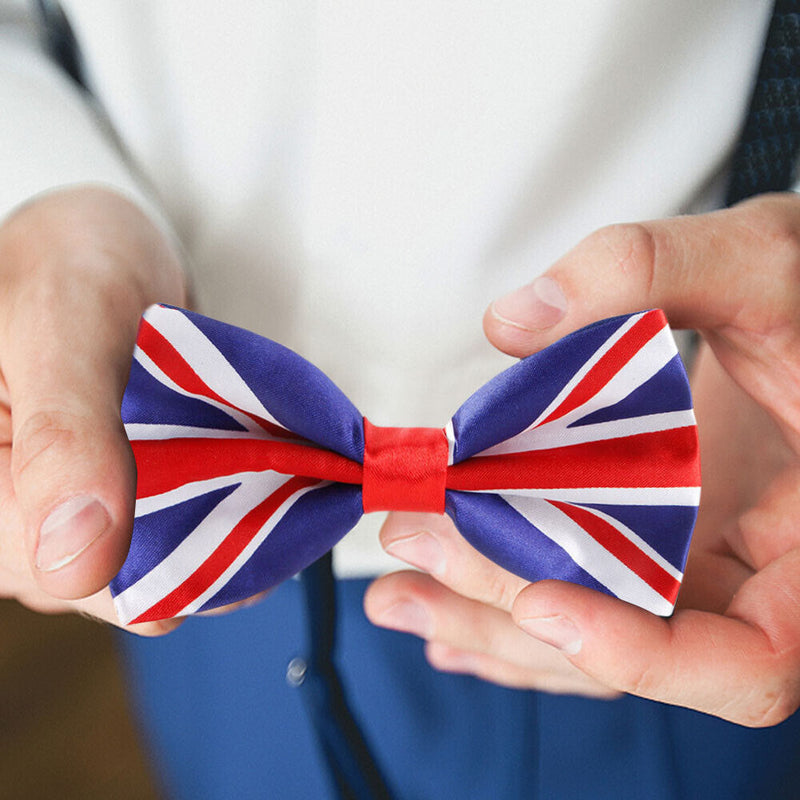 Flexible Polyester Printed Bow Tie Casual Ties for Party Wedding Celebration