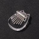 Cute Kitty Mini Kalimba 8 Key Thumb Piano Transparent Acrylic Finger Piano Newly