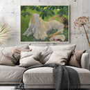 Hand Painted DIY Girl on Grass Oil Canvas Paint By Numbers Drawing Kit