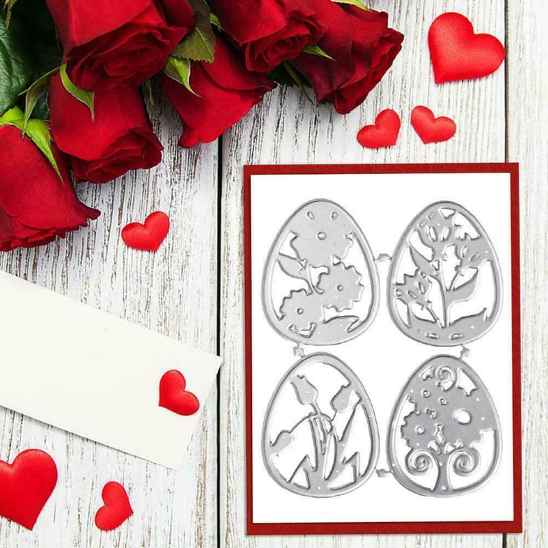 Easter Egg Metal Cutting Dies Stencil Scrapbookings Album Stamps DIY Papers B5B8