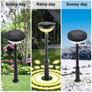 Bright Solar Pathway Lights Set Long Lighting Time Lamp (4pcs Warm RGB) Newly