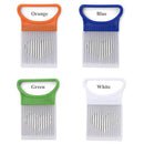 Steel Fruit Vegetable Slicer Onion Needle Onion Fork Meat Slicers Tomato Cutter