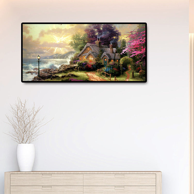 5D Full Round Diamond Painting Mountain Scenery DIY Embroidery Cross Stitch Kits
