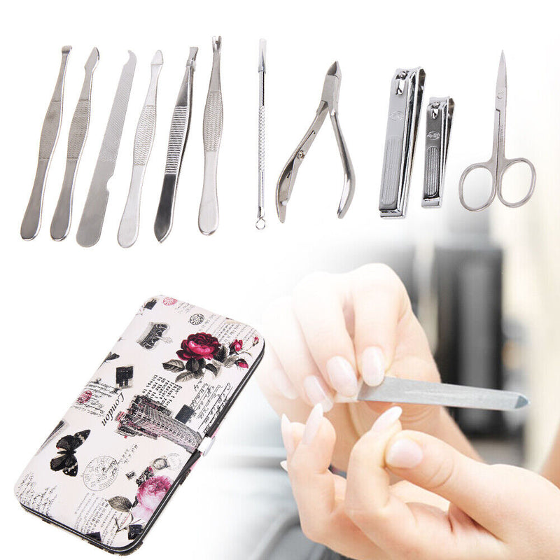 Professional 12pcs Pedicure Manicure Set Nail Care Cuticle Clipper Tool