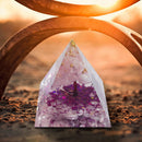 Crystal Energy Generator Orgone Pyramid Spiritual Heal Orgonite Stone (F)