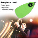 Portable Piccolo Flute Sax Saxphone Cleaning Cloth Instrument Part (Green)
