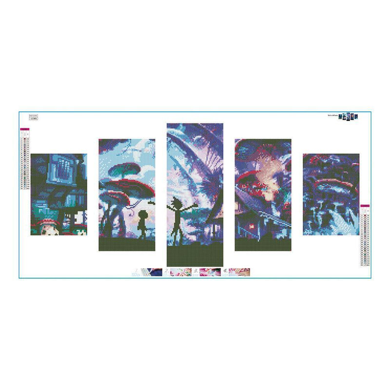 Underwater World 5D DIY Full Drill Diamond Painting 5-pictures Combination