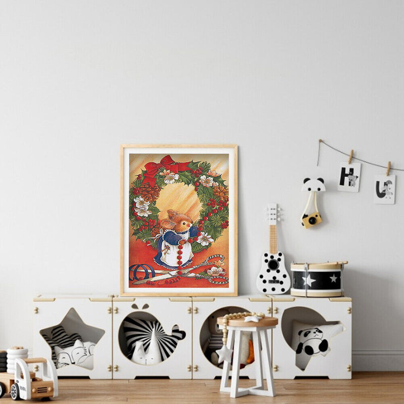 5D DIY Diamond Painting Rats Weaving Garland Full Drill Rhinestone Mosaic Kit