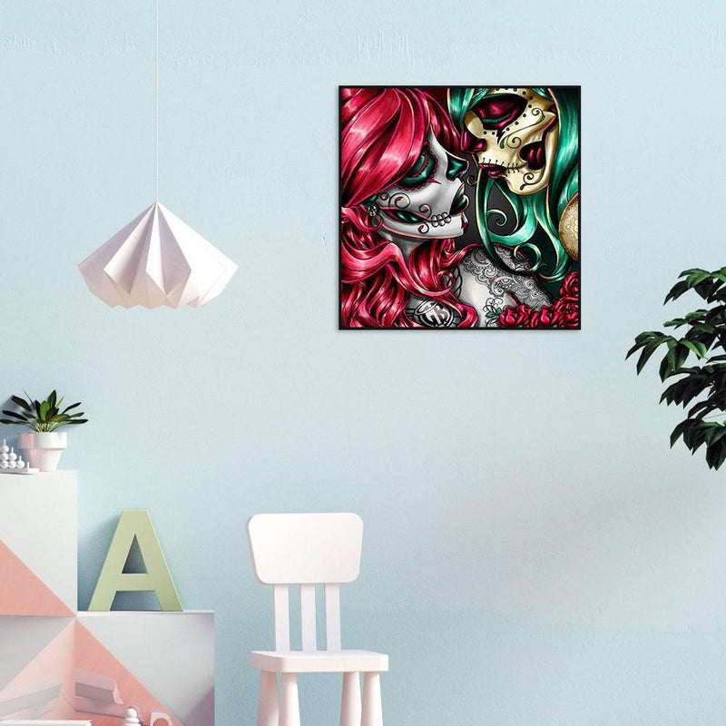 5D DIY Cross Stitch Set, Diamond Painting, Strange Face, Cross Stitch Set