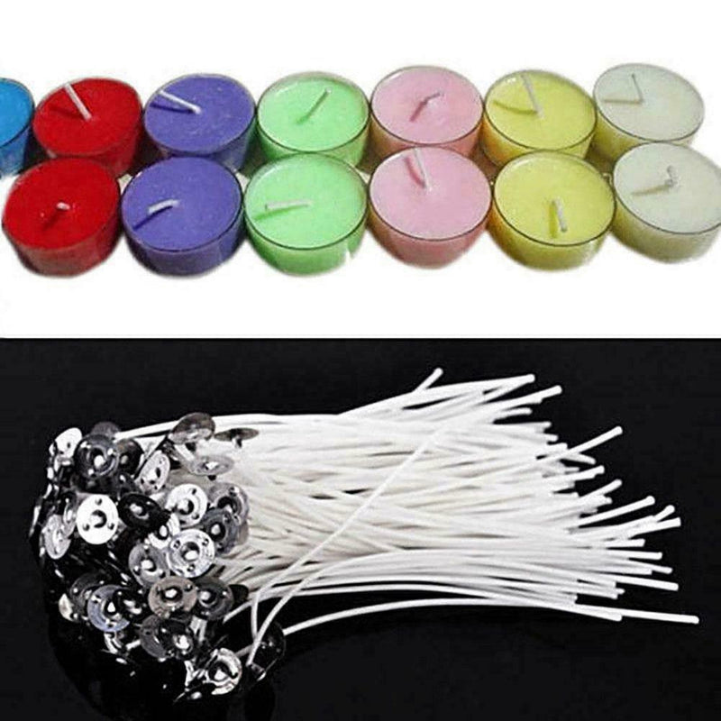 20pc Candle Making Candles Wicks Set Cotton Core Pre-waxed Sustainers Kit  hot.